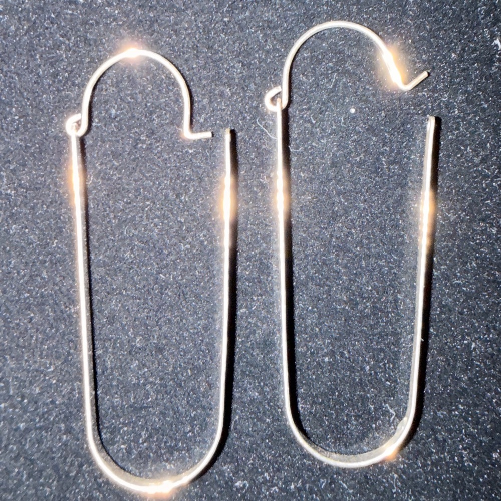 Elegant Silver Hoop Earrings